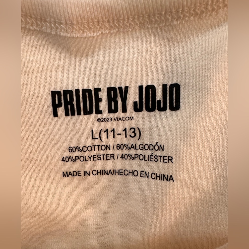 NWT LGBTQ Pride Cotton Cropped T-Shirt L (11-13) NWT - Picture 4 of 10